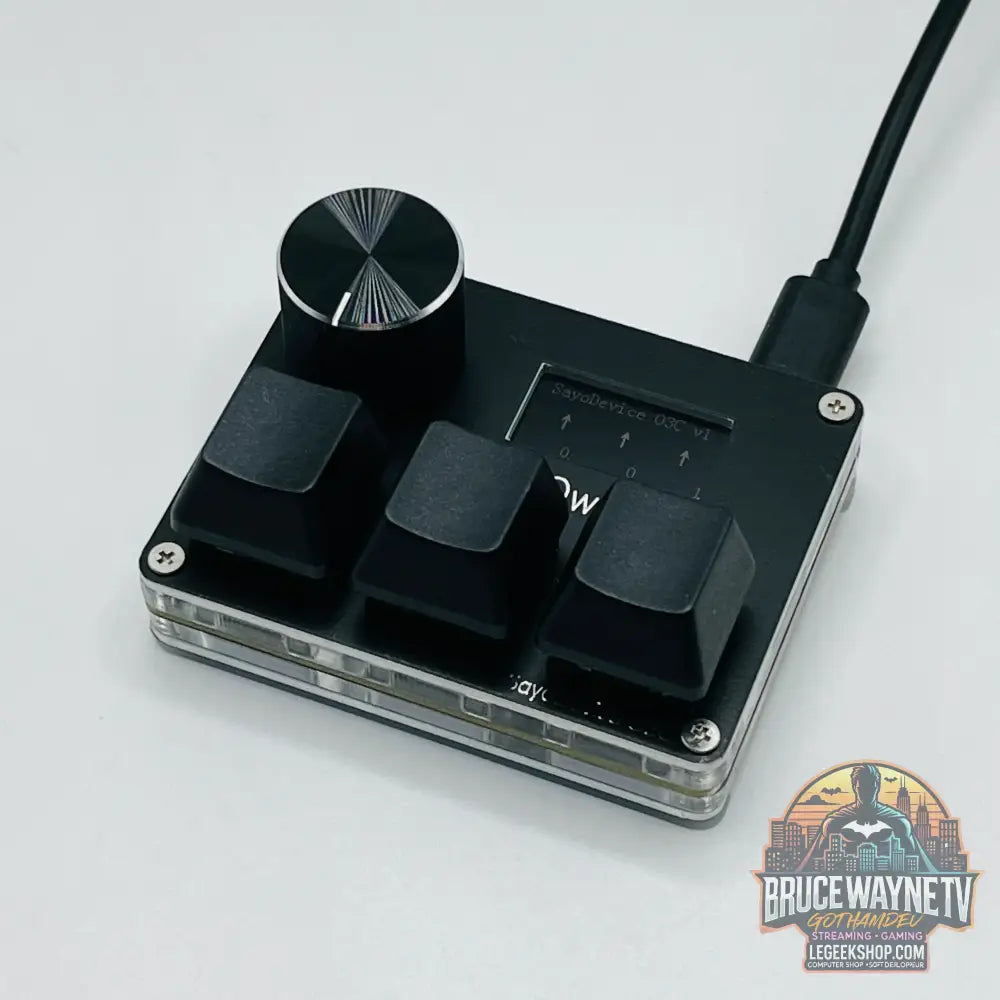 🎮 Mini Clavier Mécanique SayoDevice – Switchs Magnétiques Roses | Écran IPS & Ultra-Réactivité - Legeekshop
