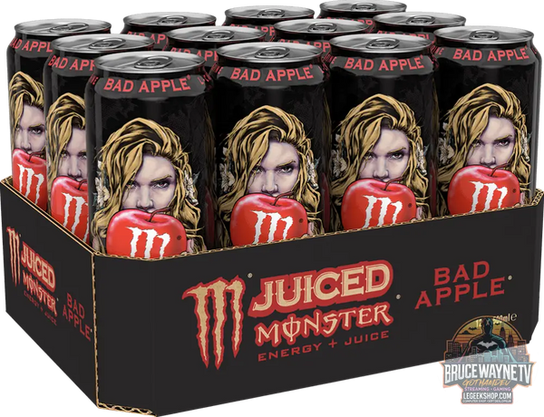 Monster Energy Juiced Bad Apple (12 x 500 ml) ou à l’unité - Legeekshop