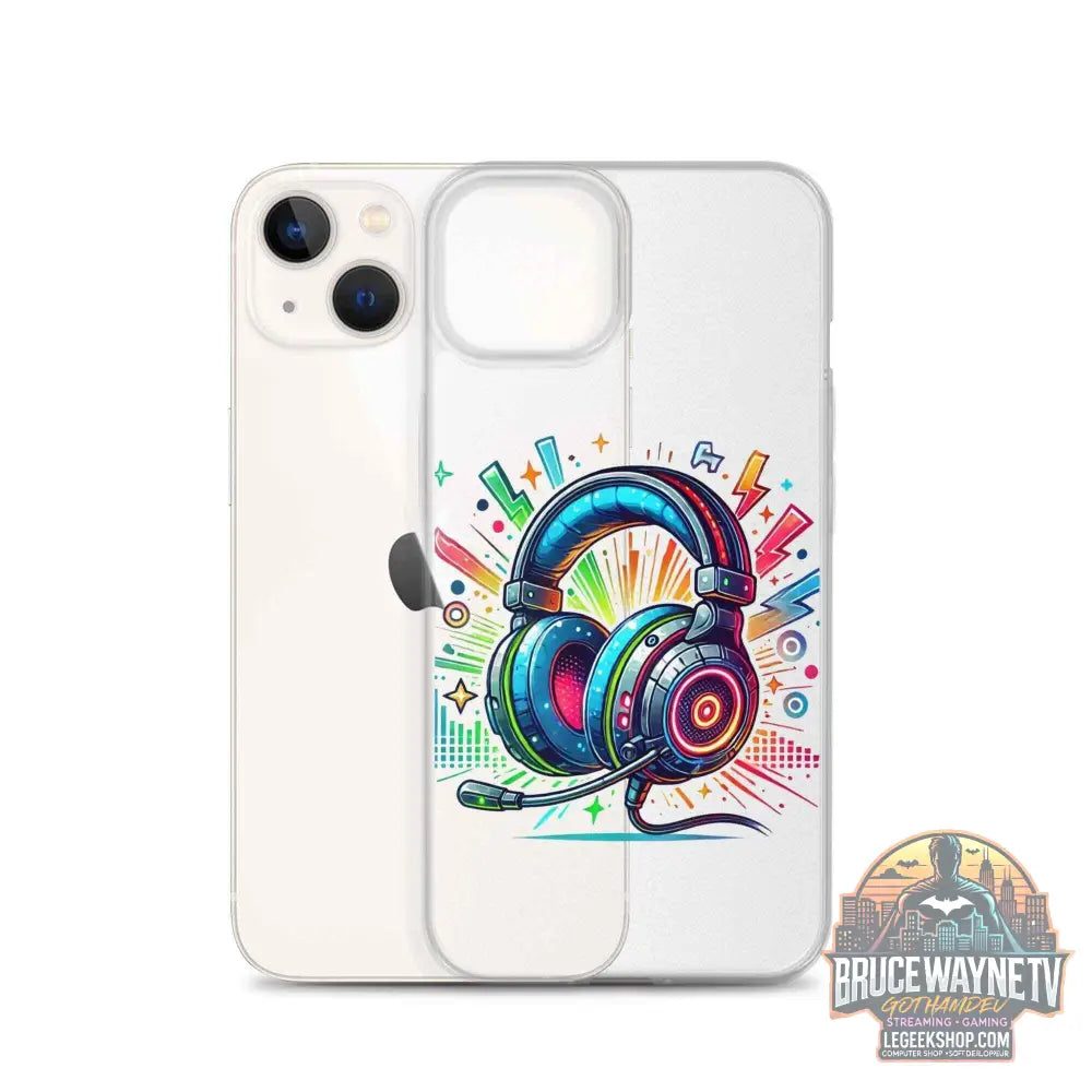 Coque iPhone® Design Gamer Casque Coloré - Legeekshop - Legeekshop