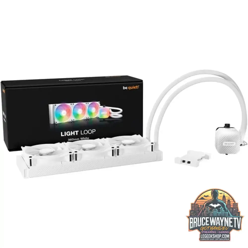 be quiet! Light Loop 360mm white, Wasserkühlung weiß - be quiet! - vue 2