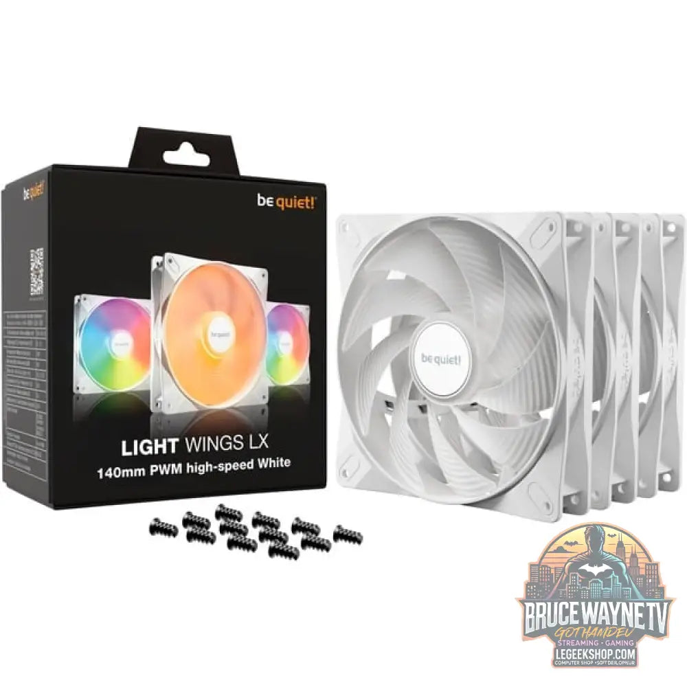 be quiet! Light Wings LX 140mm PWM high-speed White Triple Pack, Gehäuselüfter - be quiet! - vue 5