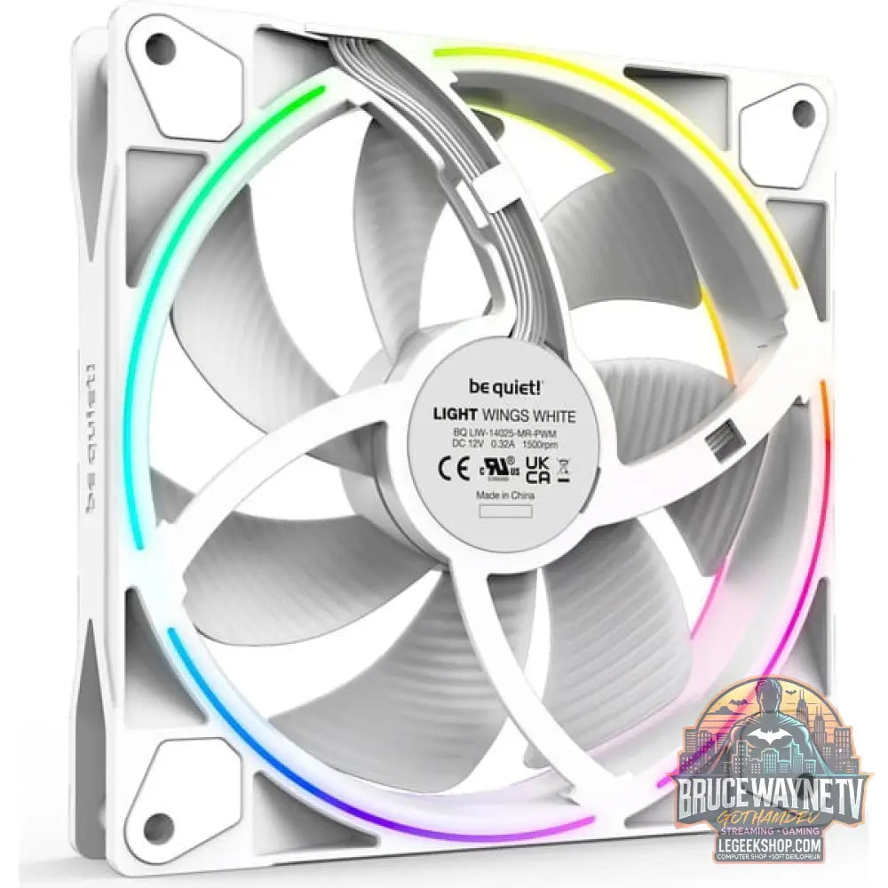 be quiet! Light Wings White 140mm PWM Triple Pack, Gehäuselüfter - be quiet! - vue 2