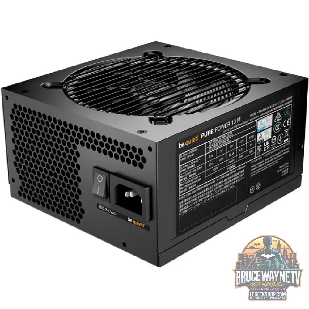 be quiet! Pure Power 13 M 1000W, alimentation PC - vue 2