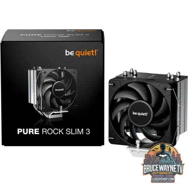 be quiet! Pure Rock Slim 3, CPU-Kühler aluminium/schwarz, 100 mm - be quiet!