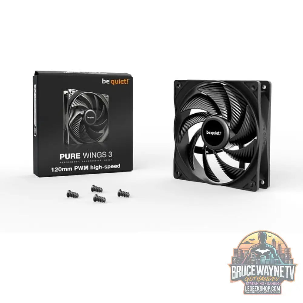 be quiet! Pure Wings 3 120mm PWM high-speed, Gehäuselüfter - be quiet! - vue 3