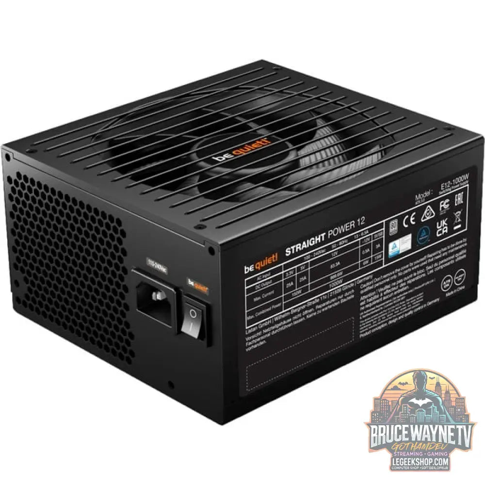 be quiet! Straight Power 12 Platinum 1000W ATX 3.1, alimentation PC - vue 3