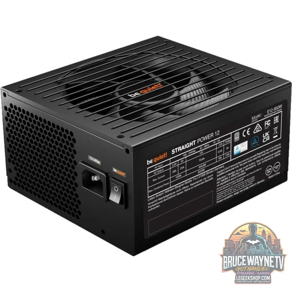 be quiet! Straight Power 12 Platinum 850W ATX 3.1, alimentation PC - vue 3