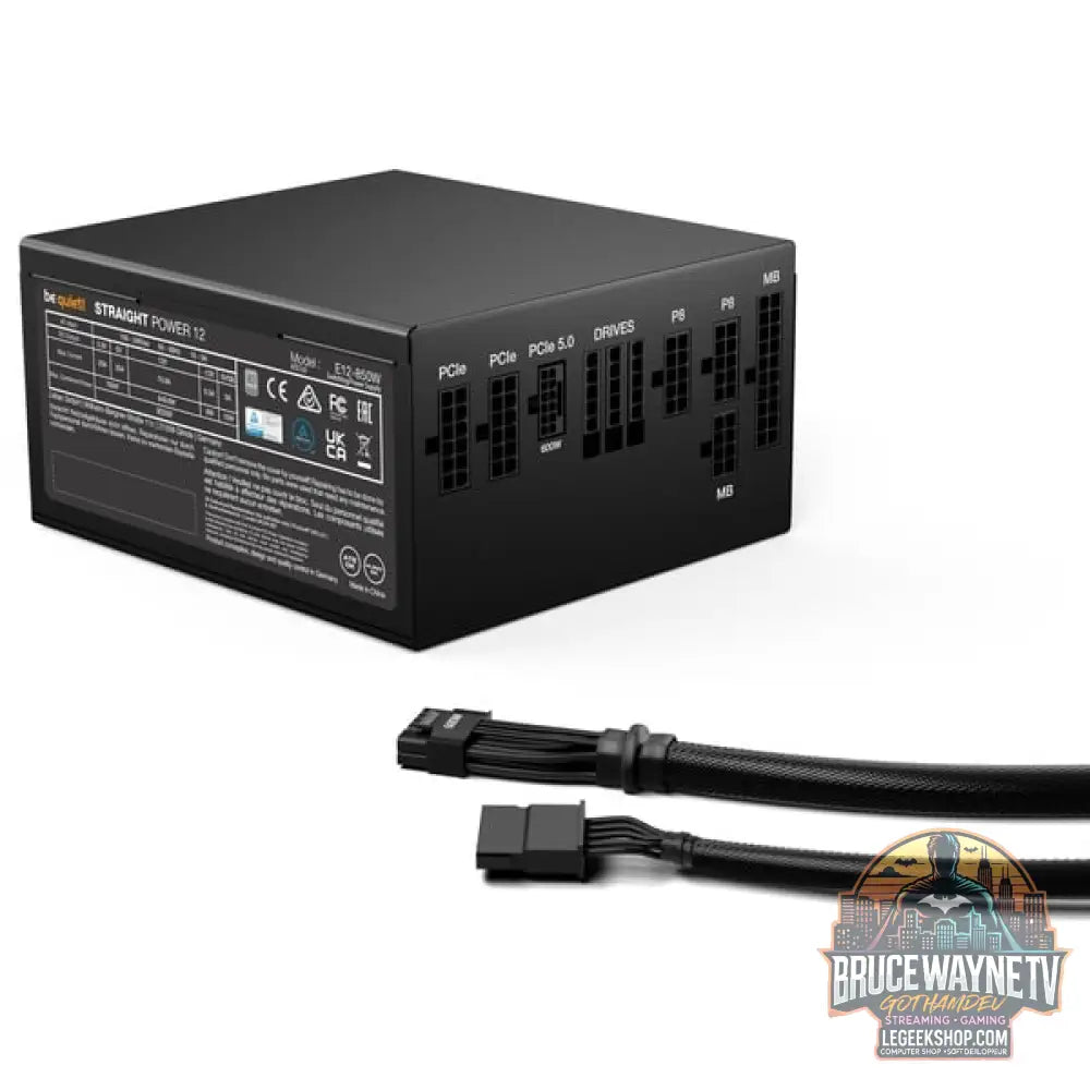 be quiet! Straight Power 12 Platinum 850W ATX 3.1, alimentation PC - vue 4
