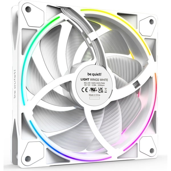 be quiet! Light Wings White 140mm PWM high-speed Triple Pack, Gehäuselüfter - be quiet! - vue 2