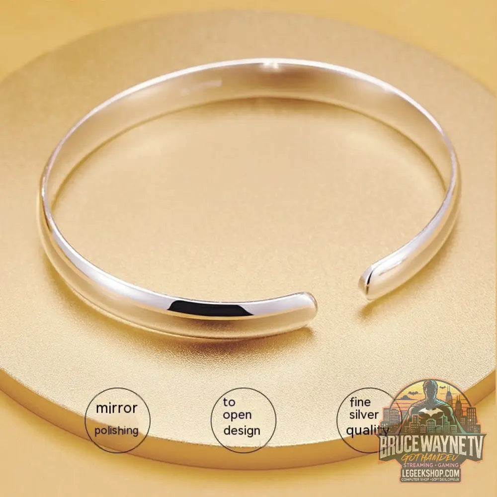 Bracelet Argent 999 Sutra Cœur Brillant Cuivre Plaqué - Bracelet