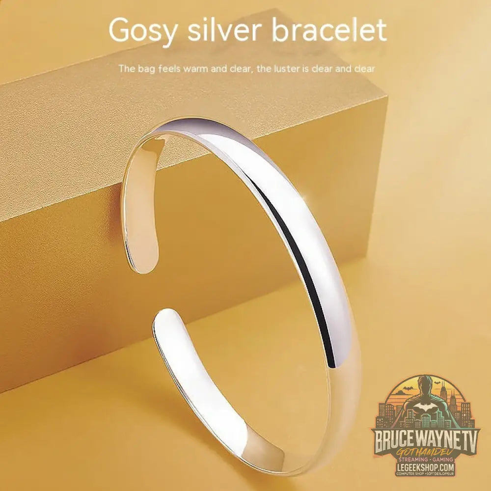 Bracelet Argent 999 Sutra Cœur Brillant Cuivre Plaqué - Silver Plating - Bracelet