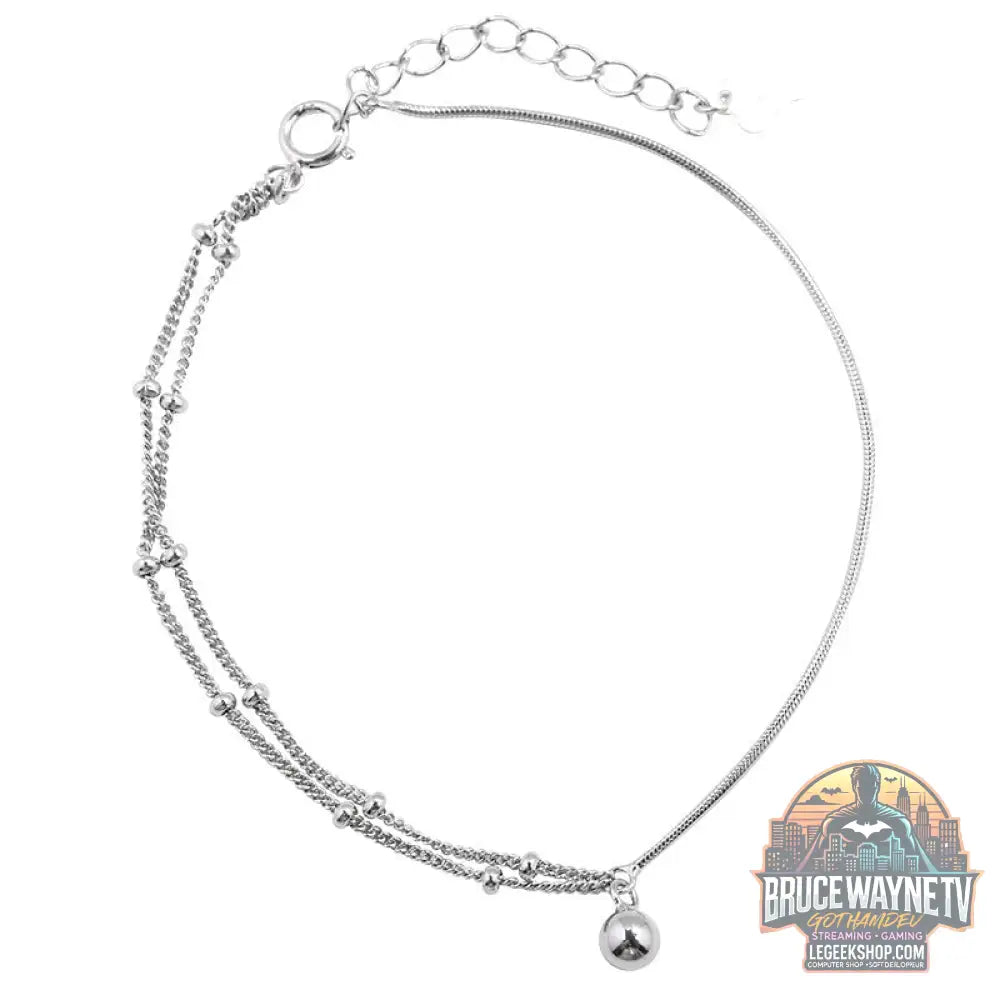 Bracelet Femme Double Couche Asymétrique Cuivre Élégant - White Gold Color / Copper - Bracelet Femme