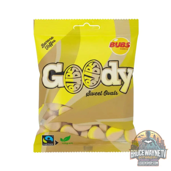 Bubs Goody Banana Toffe caramelle al gusto di banana da 90g (Confezione da 12) - Snacks & boissons importés