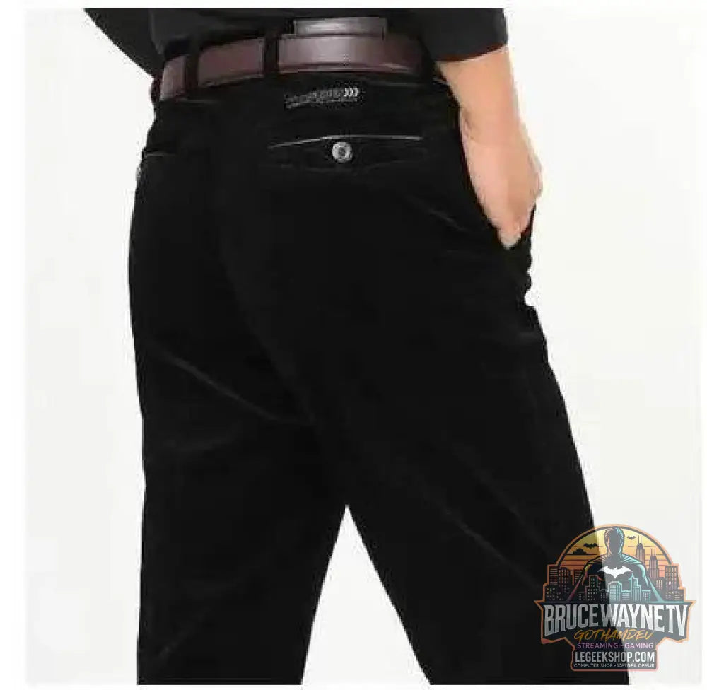 Pantalon en Velours Côtelé Homme, Jogging Ample, Style Décontracté | TQGQG | Wayne Outfitters - Legeekshop