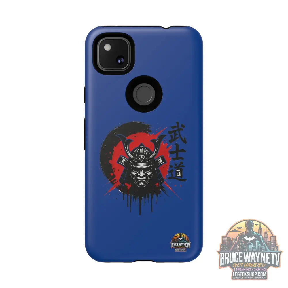 📱 samurai phone case Bleue foncé – coque renforcée Pixel & Galaxy 📱 - Phone Case