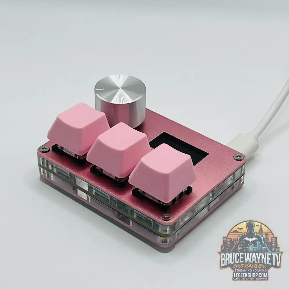 🎮 Mini Clavier Mécanique SayoDevice – Switchs Magnétiques Roses | Écran IPS & Ultra-Réactivité - Legeekshop
