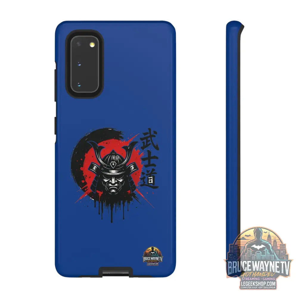 📱 samurai phone case Bleue foncé – coque renforcée Pixel & Galaxy 📱 - Samsung Galaxy S20 / Glossy - Phone Case