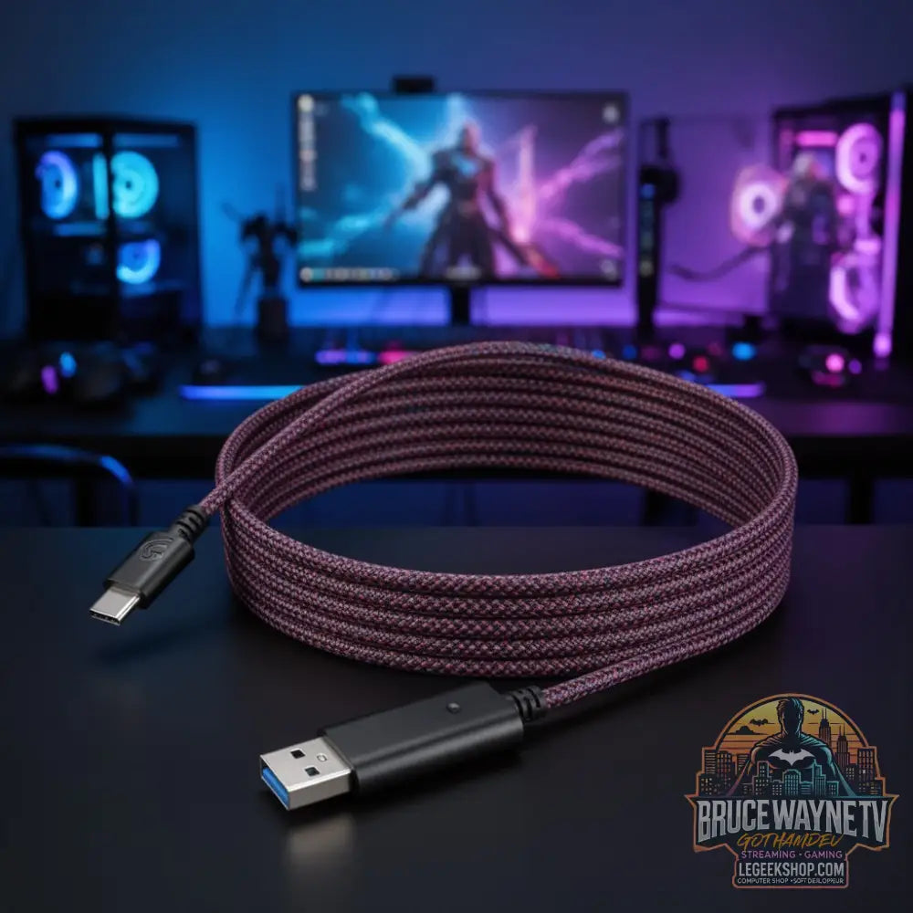 Câble tressé en nylon GameSir 3m — produit geek, vue 15, LeGeekShop