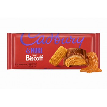 Cadbury Dairy Milk & More Biscoff Choco Bar 195 Gr x 15