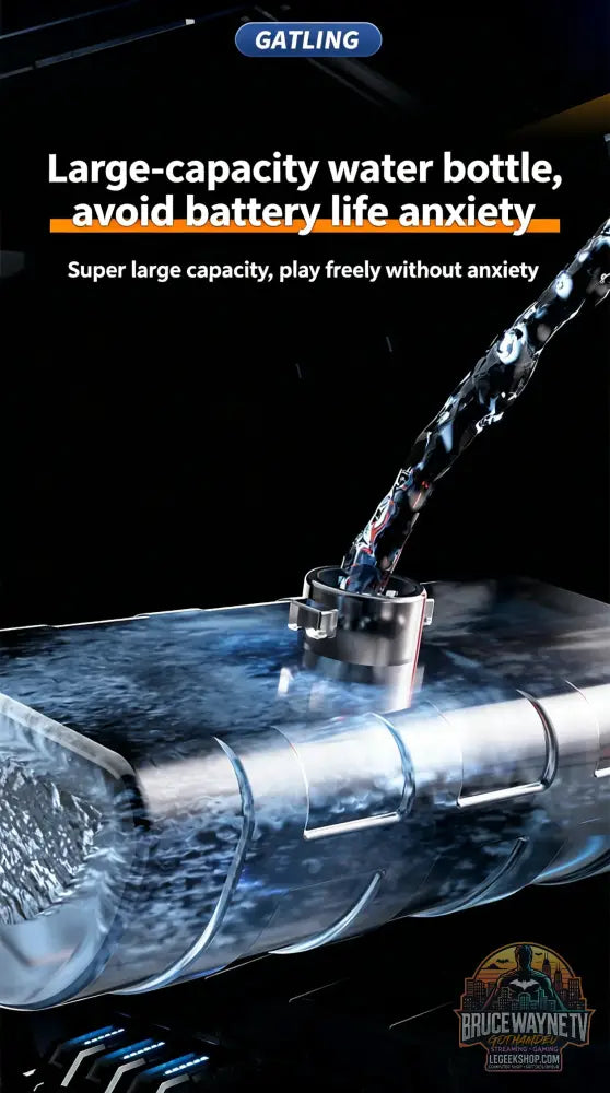 Canon à Eau Gatling Automatique Rotatif, Haute Pression - Jouet Extérieur