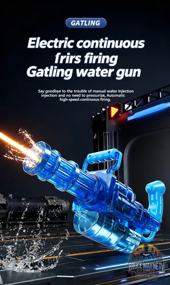 Canon à Eau Gatling Automatique Rotatif, Haute Pression - Jouet Extérieur