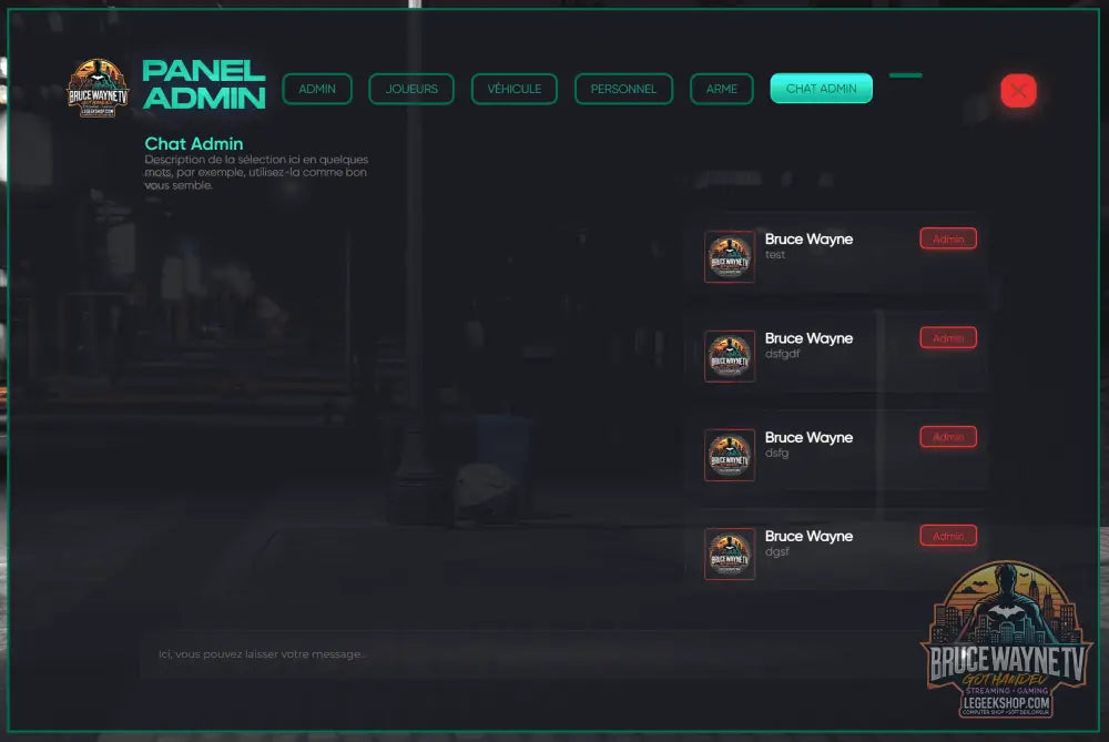 Base Serveur FiveM Fran — Base FiveM, vue 12, LeGeekShop
