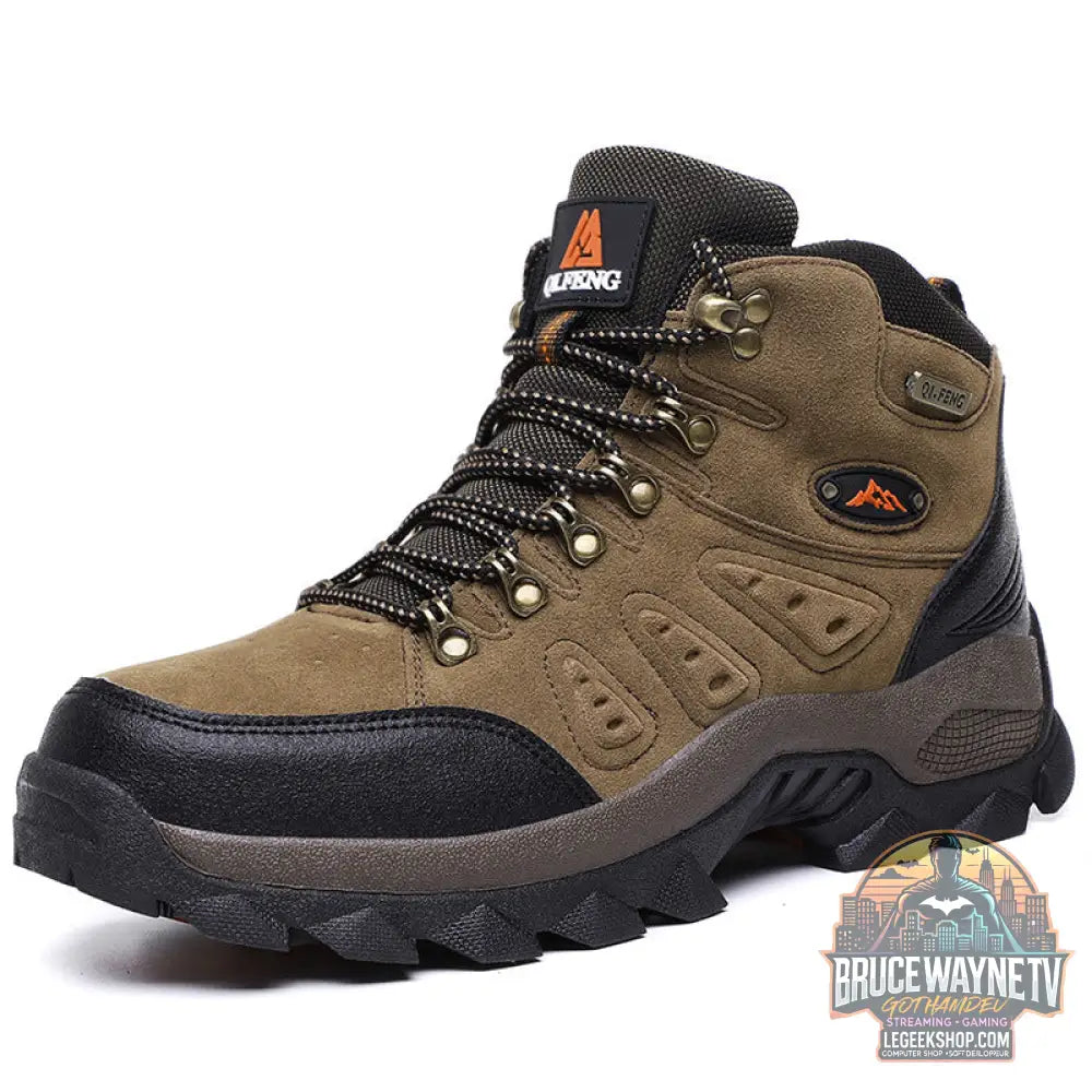 Chaussures Randonnée Montantes Imperméables Outdoor - Khaki / 36 - Chaussures Randonnée