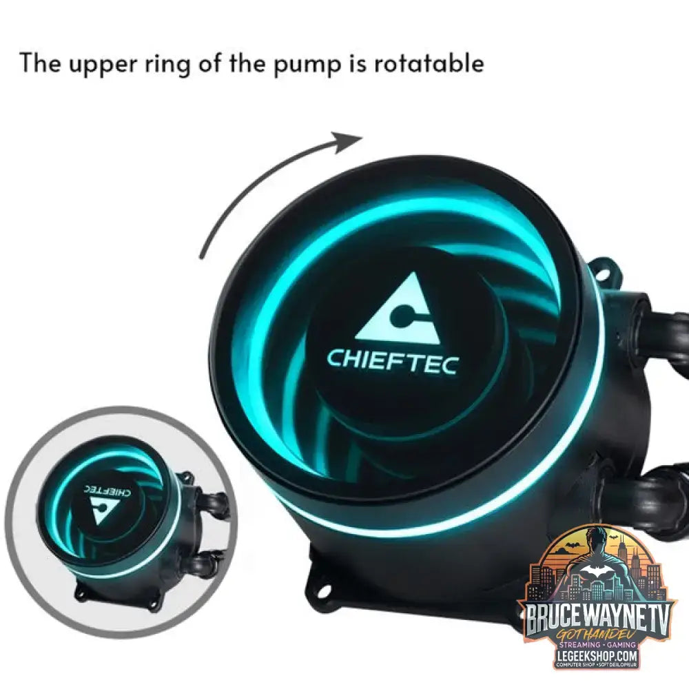 Chieftec ICEBERG 360 DARK, Wasserkühlung schwarz - Chieftec - vue 11