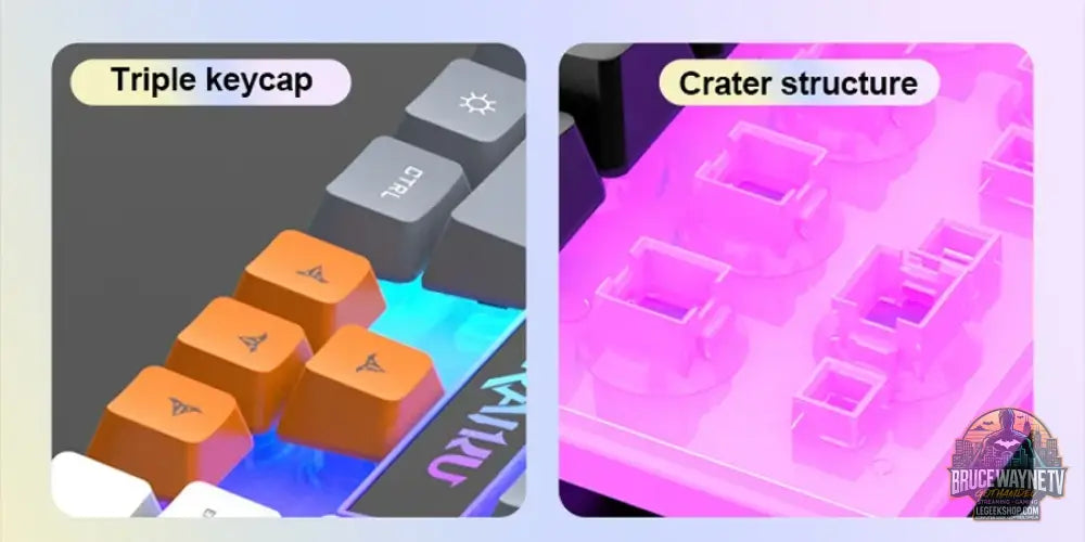 Clavier et clavier simples souris RAIKU T26 clavier lumineux à trois tons souris filaire mécanique tactile souris