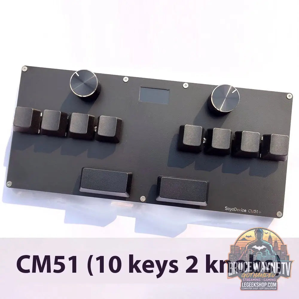 Clavier Gaming Magnétique Hall Effect 3-4 Touches Bouton Rotatif Écran IPS RGB - Black Pressure 32to50gf - Clavier