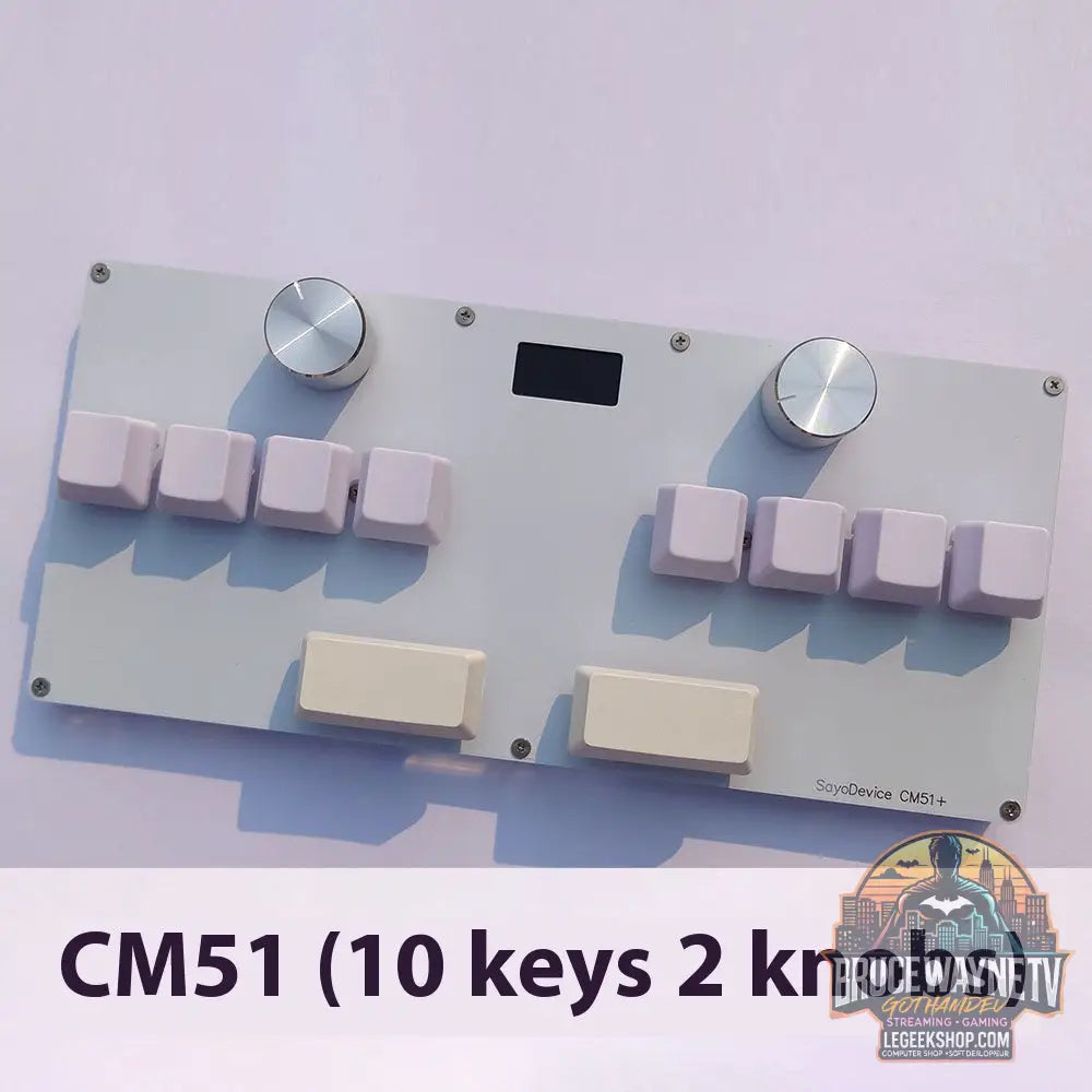 Clavier Gaming Magnétique Hall Effect 3-4 Touches Bouton Rotatif Écran IPS RGB - No10 White Key 32to50gf - Clavier