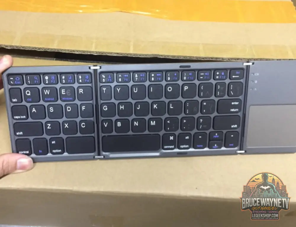 Clavier Pliable Ultra-Fin Tactile Bluetooth Portable - Black Spanish - Clavier Portable