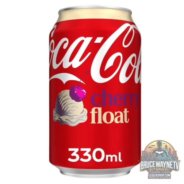 Coca-Cola Cherry Float boisson gazeuse saveur cherry float de 330 ml (pack de 24) - Snacks & boissons importés