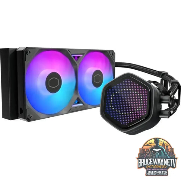 Cooler Master MasterLiquid 240 Atmos II Pixel LED, Wasserkühlung schwarz - Cooler Master