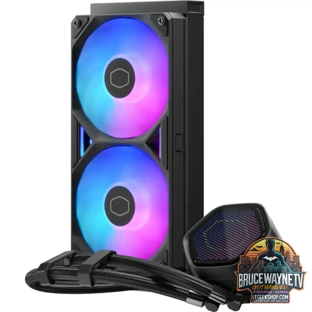 Cooler Master MasterLiquid 240 Atmos II Pixel LED, Wasserkühlung schwarz - Cooler Master - vue 2