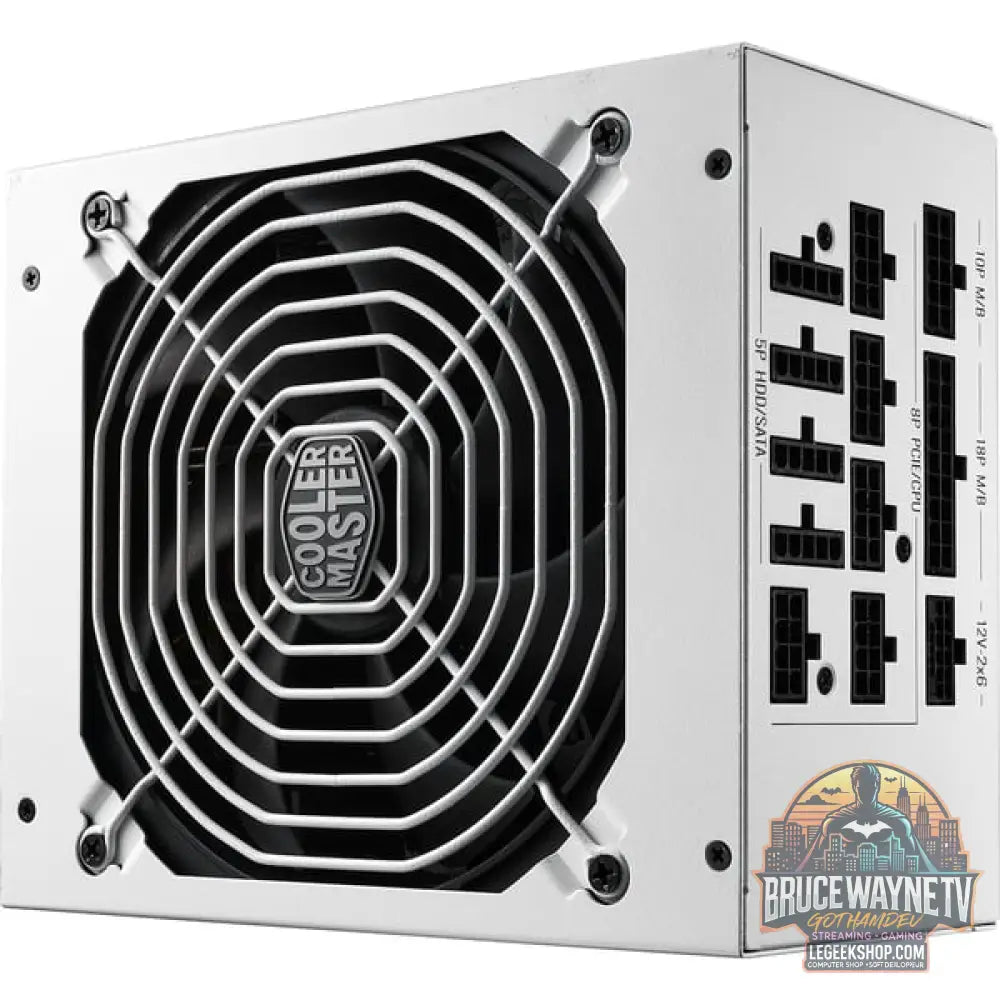 Cooler Master MWE 1050 V2 White, alimentation PC - Cooler Master - vue 3