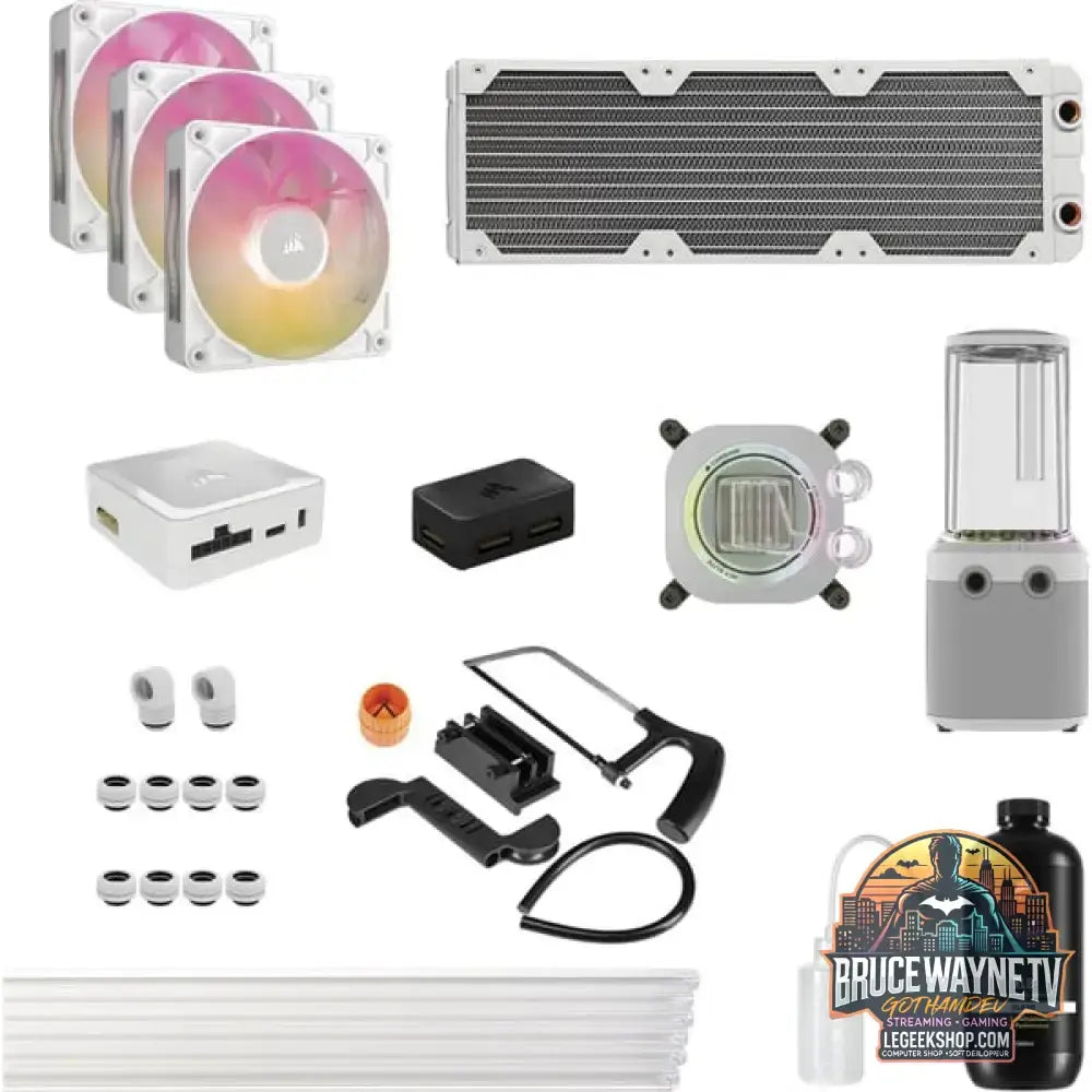 Corsair HydroX iCUE LINK XH505i RX 360 RGB Kit, Wasserkühlung weiß - Corsair - vue 2