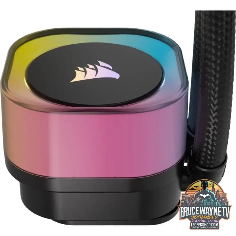 Corsair iCUE LINK H100i RGB, Wasserkühlung schwarz - Corsair - vue 9