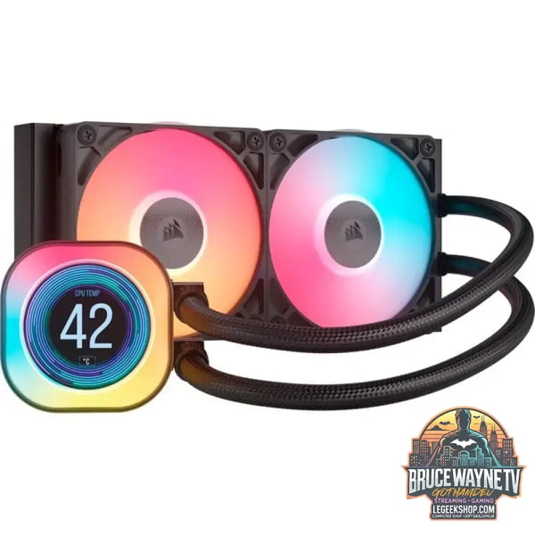 Corsair iCUE LINK TITAN 240 RX LCD RGB, Wasserkühlung schwarz - Corsair