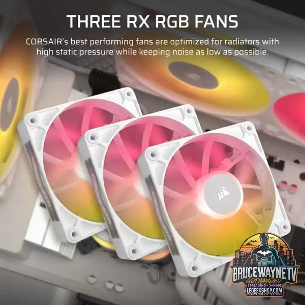 Corsair iCUE LINK TITAN 360 RX RGB, Wasserkühlung weiß - Corsair - vue 3