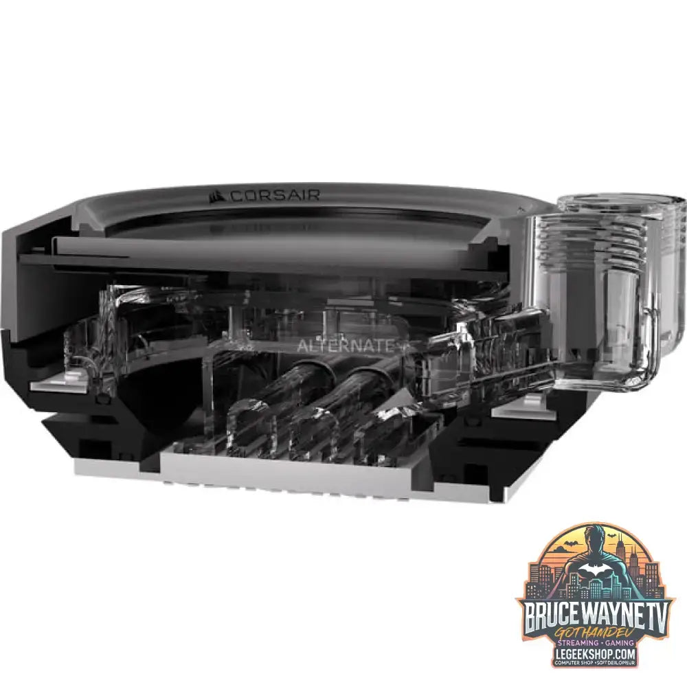 Corsair iCUE XC7 RGB ELITE LCD CPU-Wasserkühler, CPU-Kühler schwarz/grau - Corsair - vue 5