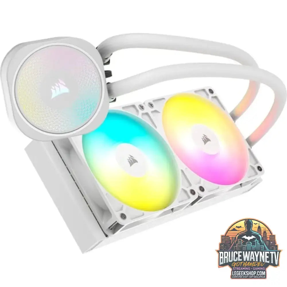 Corsair NAUTILUS 240 RS ARGB, Wasserkühlung weiß - Corsair - vue 3