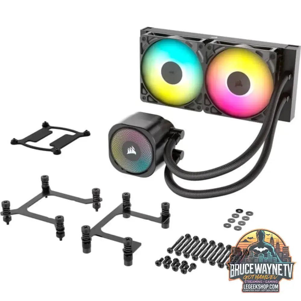 Corsair NAUTILUS 240 RS ARGB, Wasserkühlung schwarz - Corsair - vue 24