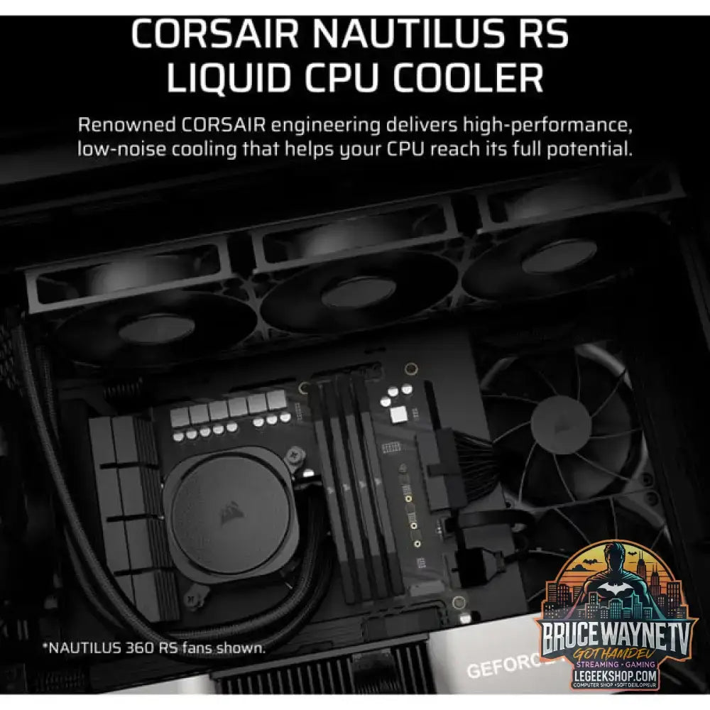 Corsair NAUTILUS 240 RS, Wasserkühlung schwarz - Corsair - vue 7