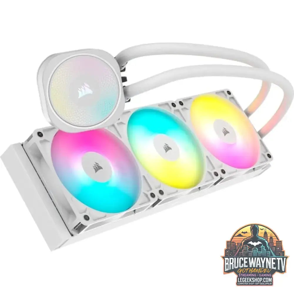 Corsair NAUTILUS 360 RS ARGB, Wasserkühlung weiß - Corsair - vue 3
