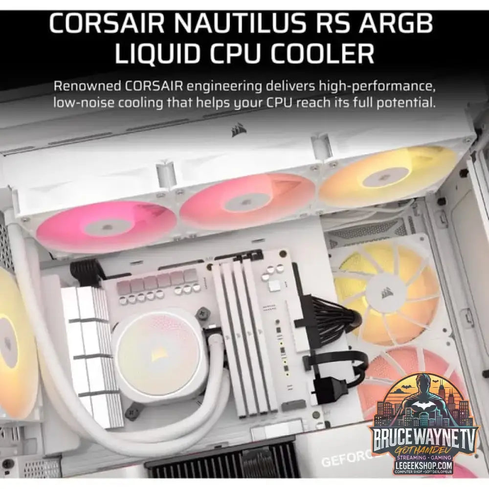 Corsair NAUTILUS 360 RS ARGB, Wasserkühlung weiß - Corsair - vue 2