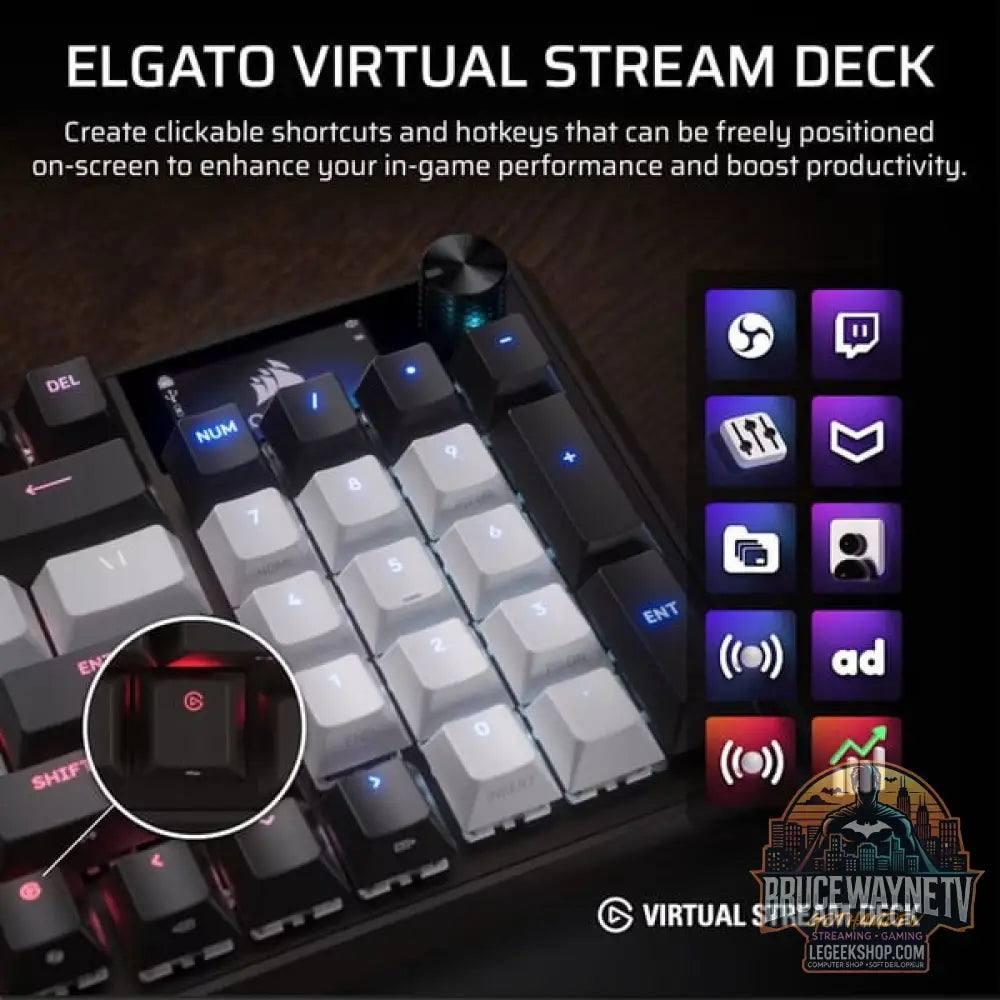 Corsair Vanguard 96, clavier gaming - vue 8
