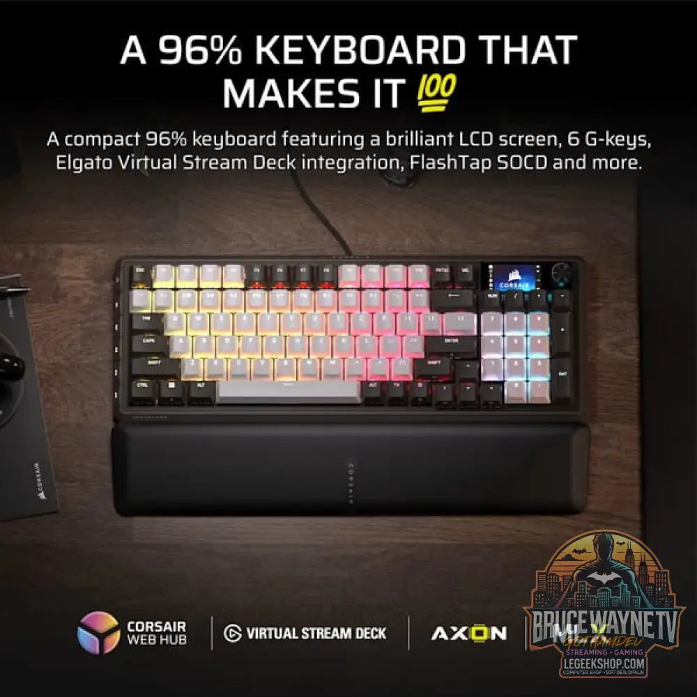 Corsair Vanguard 96, clavier gaming - vue 2
