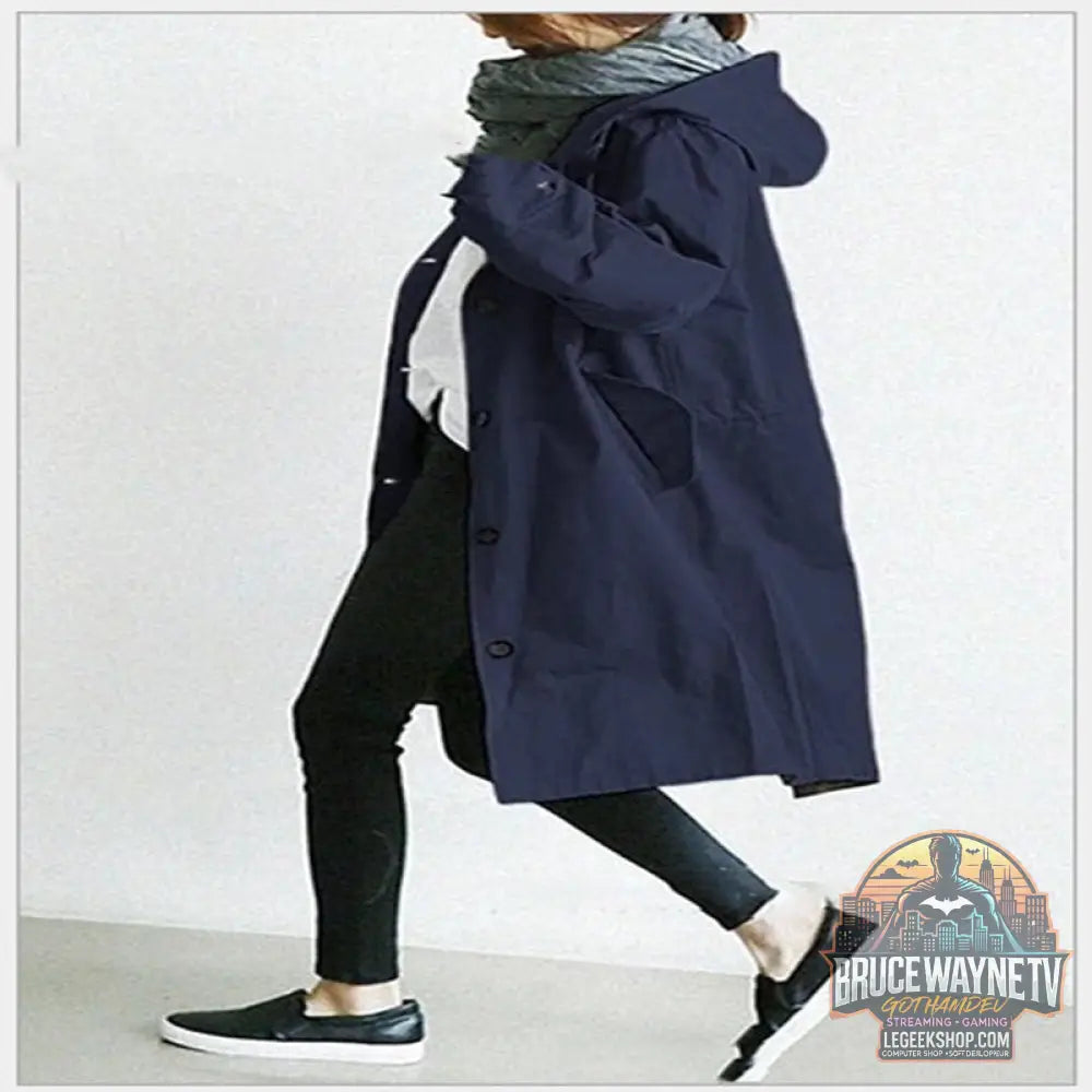 Coupe-Vent Femme Capuche Imperméable Randonnée Camping Outdoor - Veste Femme