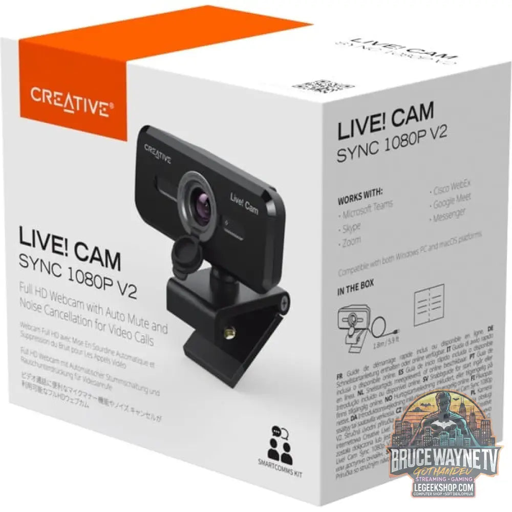 Creative Live! Cam Sync 1080p V2, webcam - Creative - vue 7